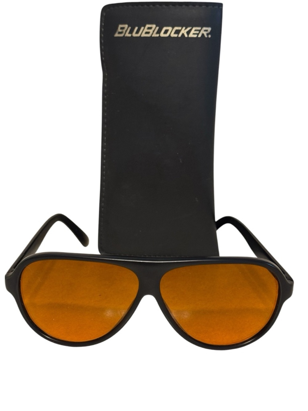 BluBlocker Classic Aviator Sunglasses   Orange Lens Sunglasses
